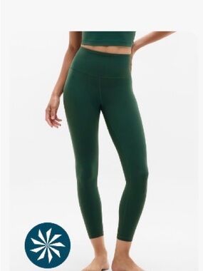 Athleta Deep Teal Green High-Rise Leggings